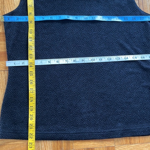 Joseph Ribkoff Blk Fur Trimmed Shell10 EUC - Picture 8 of 8